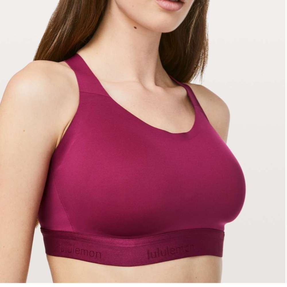 lululemon fine form bra burgundy 36C